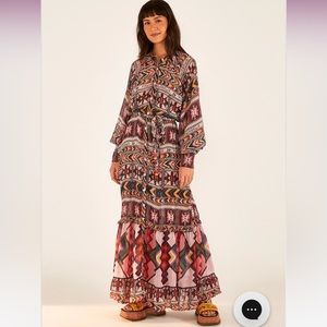 FARM Rio Amulet Printed Maxi Dress. Size XS. NWOT.